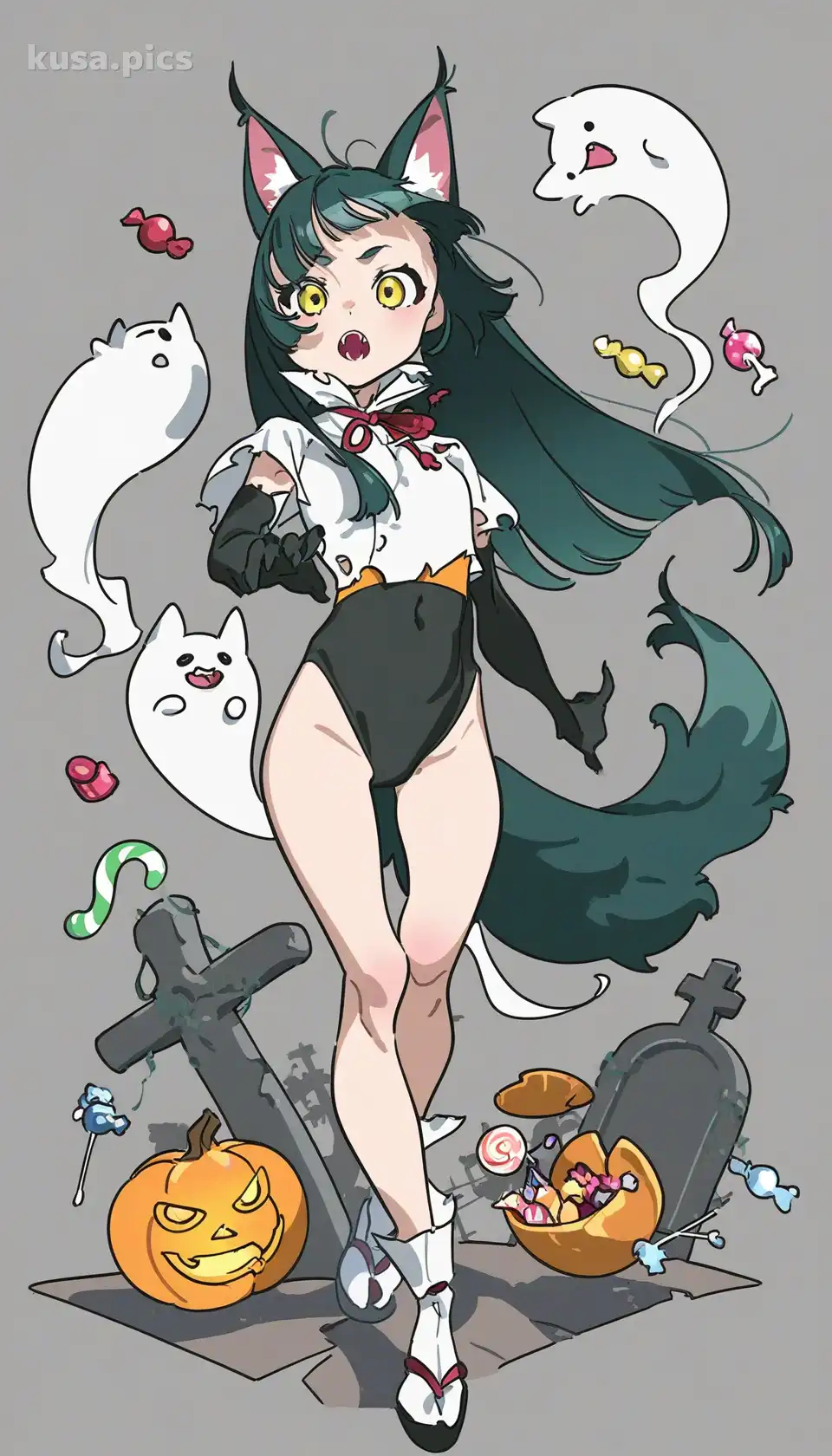 OC Maker Example - MMX-Werewolf - AI generated anime original character